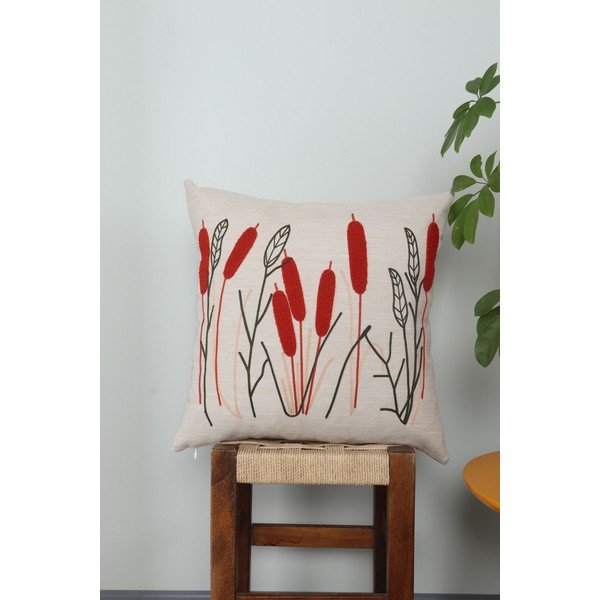 Pernă decorativă din in 43x43 cm Straw – Mioli Decor-image-1