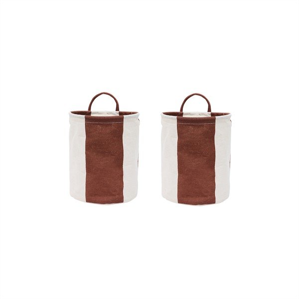 Coșuri de depozitare 2 buc. din material textil ø 18x22 cm Kara – OYOY Living Design
