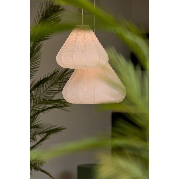 Lustră crem cu abajur din hârtie ø 10 cm Sarella – Light & Living-image-1