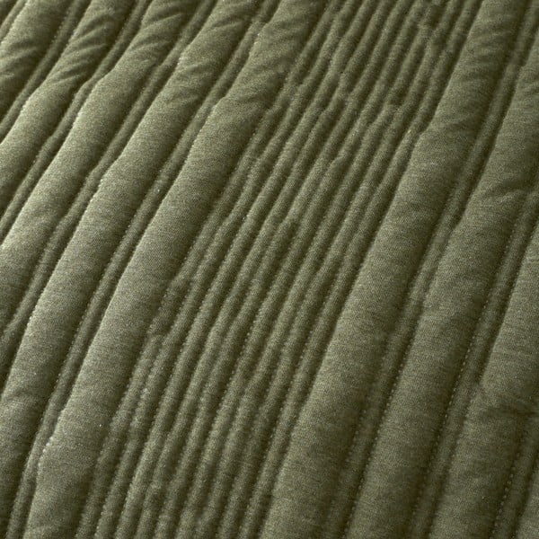 Lenjerie de pat kaki pentru pat dublu 200x200 cm Tamba Stripe – Pineapple Elephant-image-3