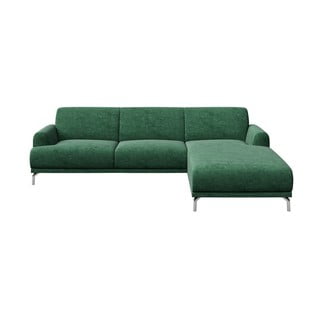 Colțar cu șezlong pe partea dreaptă MESONICA Puzo, verde