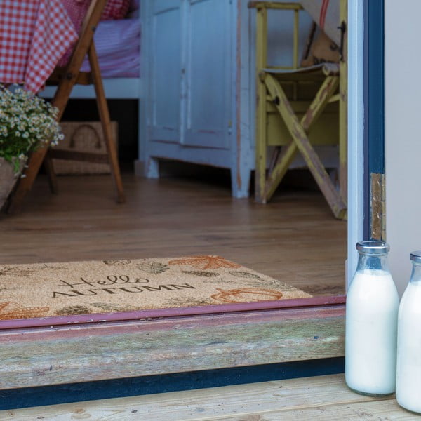 Covoraș de intrare din fibre de nucă de cocos 40x60 cm Hello Autumn – Artsy Doormats-image-4