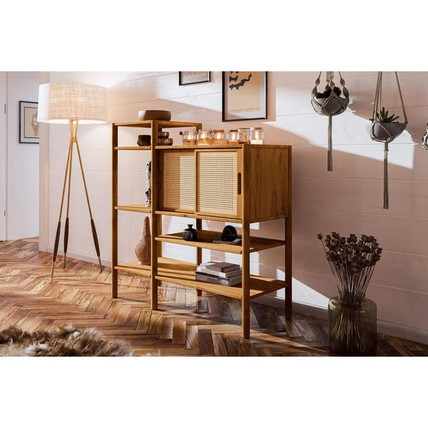 Bibliotecă din lemn de stejar 120x123 cm Pola - The Beds-image-4