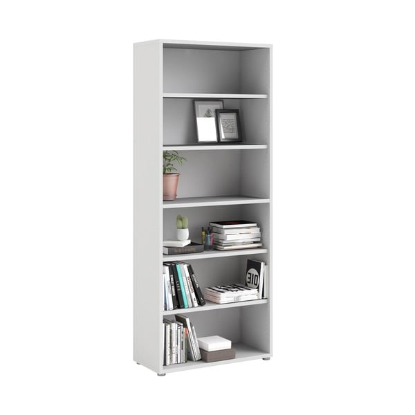 Bibliotecă modulară albă 89x222 cm Prima – Tvilum-image-4