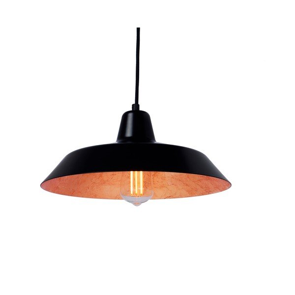 Lustră Bulb Attack Cinco, negru - arămiu