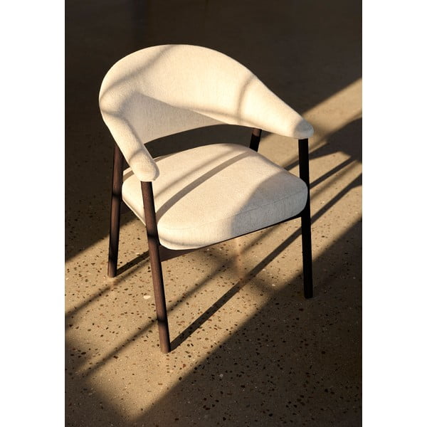 Set de scaune de sufragerie crem cu cotiere 2 buc. din lemn de stejar Elk – Unique Furniture-image-2