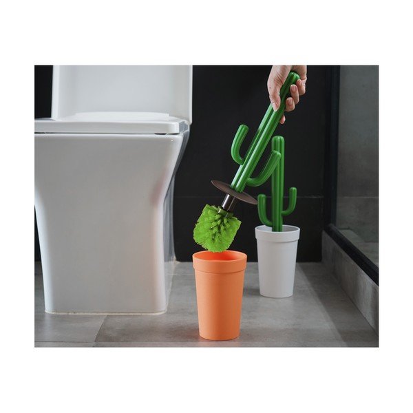 Perie WC Qualy&CO Cacbrush, verde-portocaliu-image-1