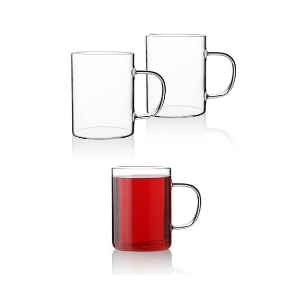 Căni 6 buc. din sticlă 200 ml – Hermia