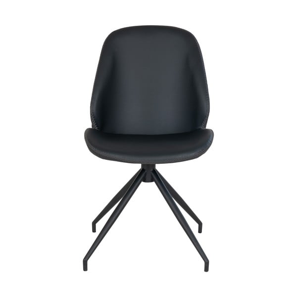 Scaune de dining negre 2 buc. Monte – House Nordic-image-1