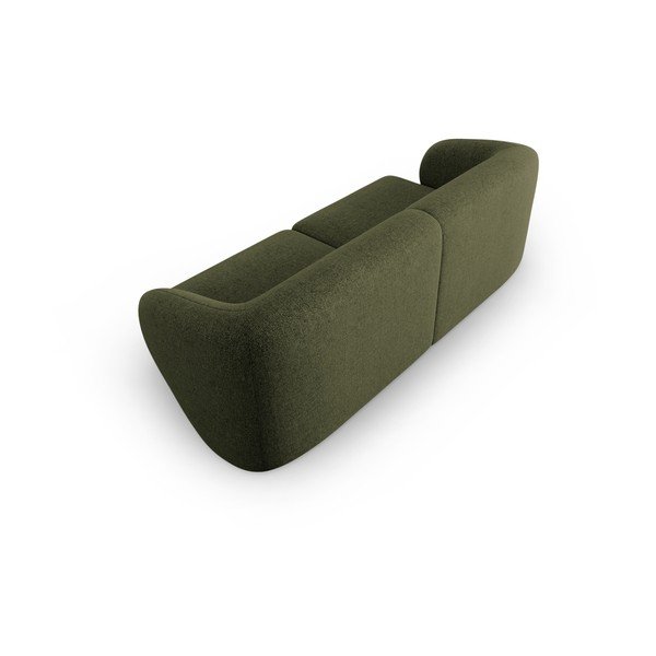 Canapea verde cu tapițerie din chenille 188 cm Paolo – Milo Casa-image-3