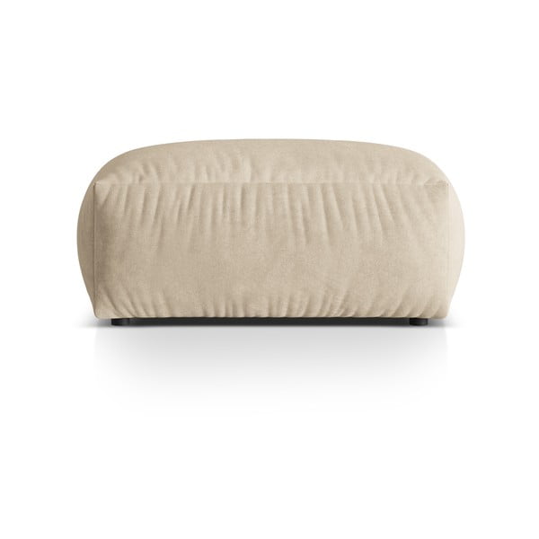 Taburet modular bej cu tapițerie din catifea Martina – Micadoni 