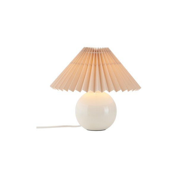 Veioză bej/crem din material textil (înălțime 22 cm) Mimmi – Ellos Home-image-3