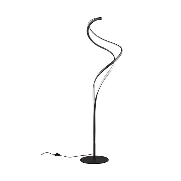 Lampadar negru LED cu abajur din metal (înălțime 160 cm) Nala – Trio Select-image-1