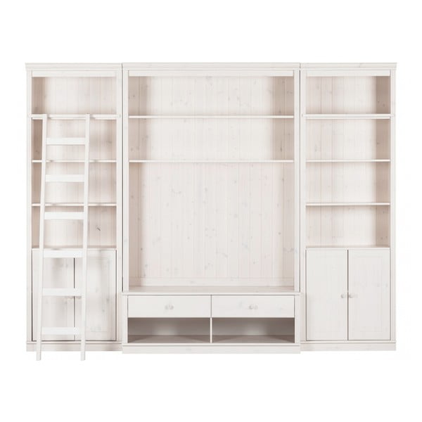 Set TV alb din lemn de pin 288x223 cm Anita – Støraa
