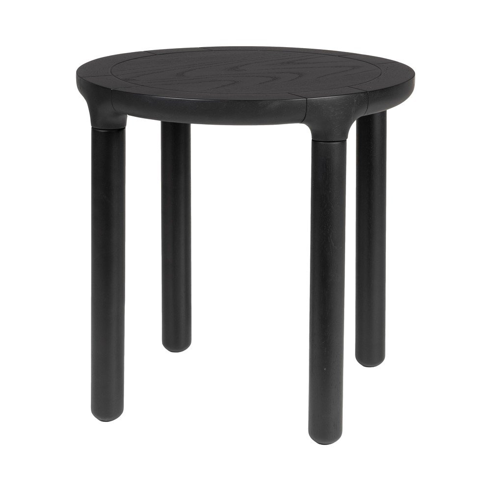 Măsuță auxiliară rotundă cu aspect de lemn de frasin ø 45 cm Storm – Zuiver