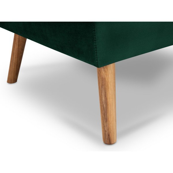 Taburet cu tapițerie de catifea Interieur 86 Elysée, verde închis-image-4