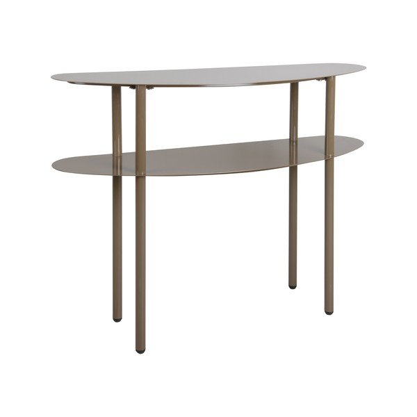 Masă consolă maro închis din metal 28x90 cm Paris – Leitmotiv-image-2