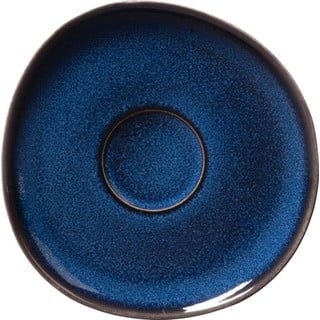 Farfurie din gresie ceramică Villeroy & Boch Like Lave, 15,5 x 15 cm, albastru închis