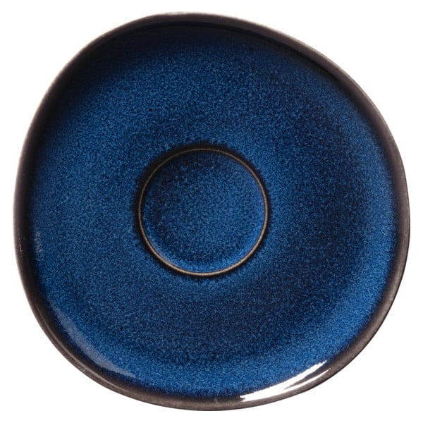 Farfurie din gresie ceramică Villeroy & Boch Like Lave, 15,5 x 15 cm, albastru închis