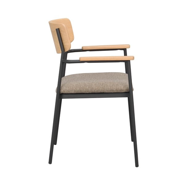 Scaune de dining bej/natural  2 buc. Maymont – Rowico-image-3