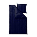 Lenjerie de pat albastru-închis din damasc pentru pat de o persoană 140x200 cm Noble – Södahl