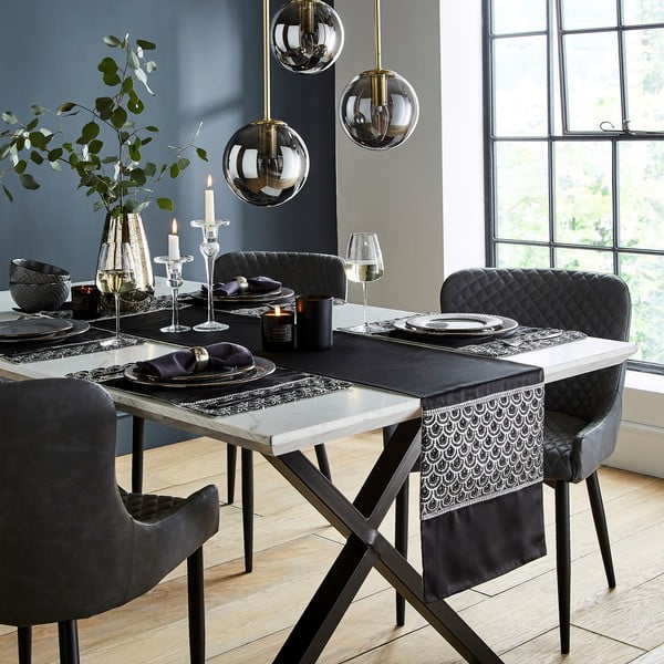 Suporturi pentru farfurii 4 buc. din material textil 30x46 cm Deco Sequin – Catherine Lansfield-image-3