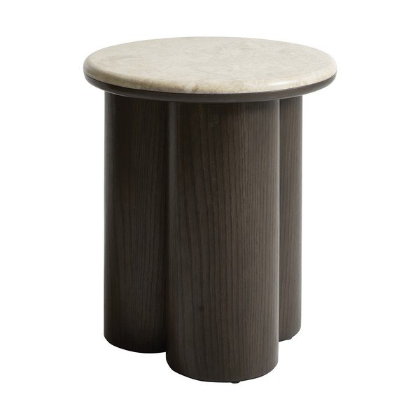 Măsuță auxiliară rotundă cu blat din marmură ø 45 cm Piazze – Unique Furniture