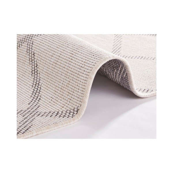 Covor reversibil adecvat interior/exterior Bougari Corsica, 80 x 350 cm, gri-crem-image-3
