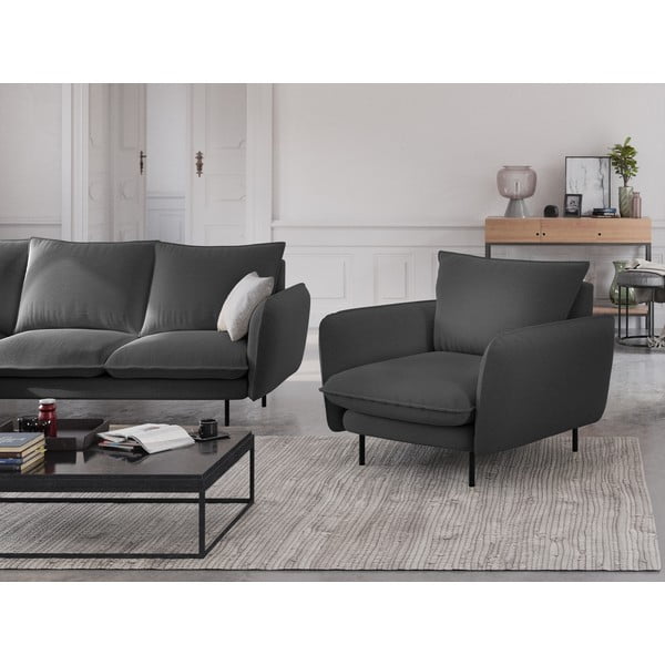 Fotoliu Cosmopolitan Design Vienna, gri închis-image-1