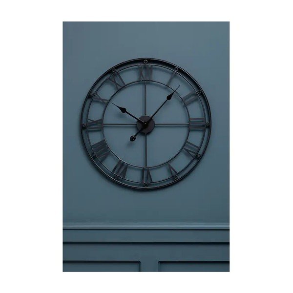 Ceas de perete Premier Housewares Matt, ⌀ 59 cm, negru-image-1