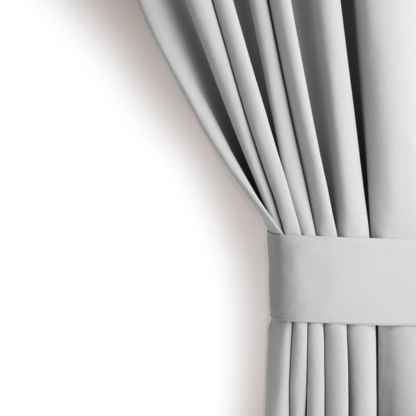 Draperie gri deschis dimout (semi-opacă) 140x245 cm Kierra – Restilo-image-4