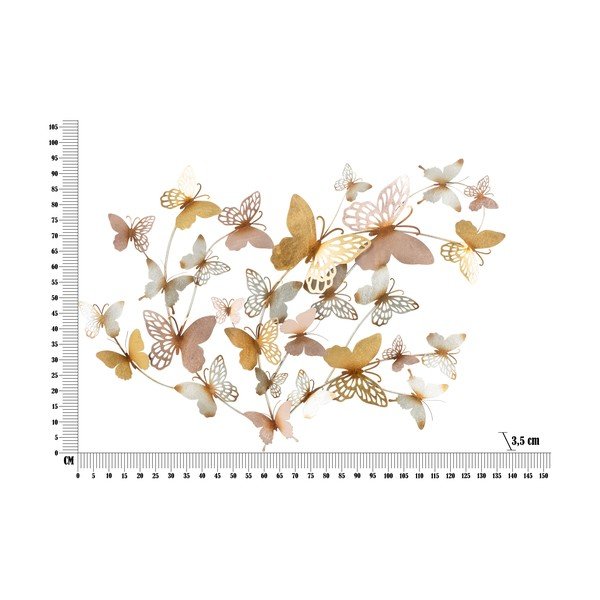 Decorațiune de perete din metal 132x95,5 cm Butterflies - Mauro Ferretti-image-4