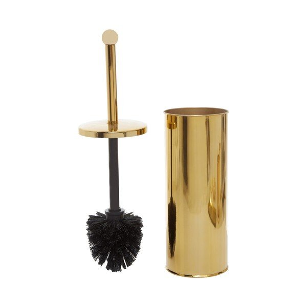Perie de WC aurie din oțel inoxidabil Allegra – Premier Housewares-image-1