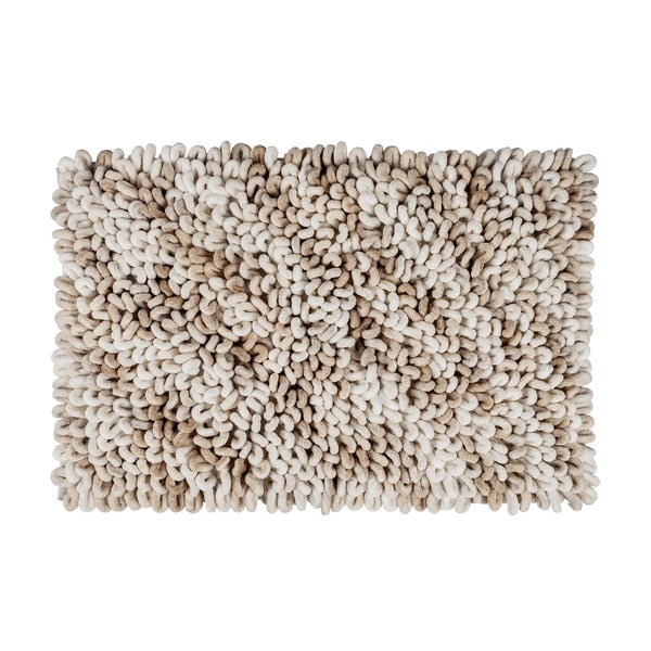 Covoraș de baie bej din material textil 60x90 cm Lerici – Wenko