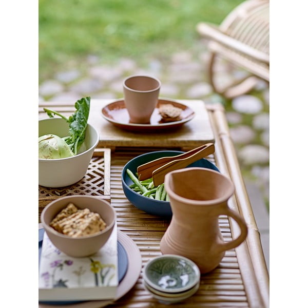 Farfurie desert din gresie ceramică Bloomingville Rani, ø 20 cm, roșu-image-2