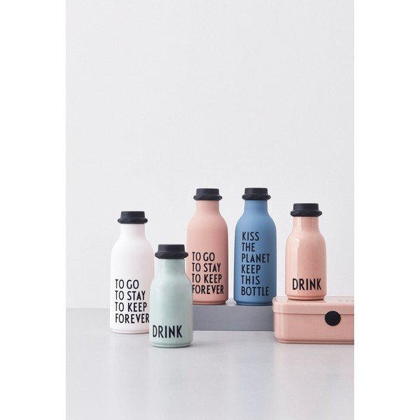 Sticlă pentru copii Design Letters Drink, 330 ml, roz prăfuit-image-4