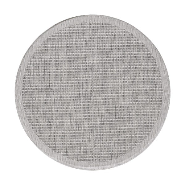 Covor pentru exterior și interior gri deschis rotund ø 200 cm Giza 1410 – Ayyildiz Carpets