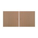 Ușă cu aspect de stejar  pentru sistemul de rafturi modulare 2 buc 32x33 cm Mistral Kubus - Hammel Furniture