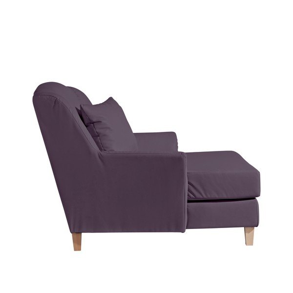 Șezlong din imitație de piele Max Winzer Judith, violet-image-2