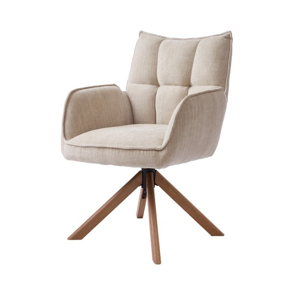 Set de scaune de sufragerie crem 2 buc. tapițat Marilla – Unique Furniture