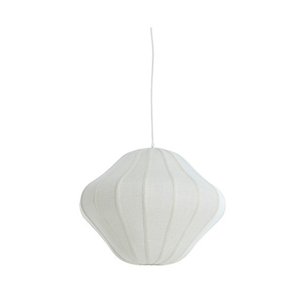 Lustră crem cu abajur textil ø 10 cm Sukau – Light & Living