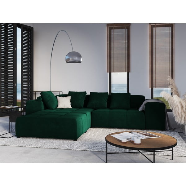Pernă pentru canapea modulară verde cu tapițerie din catifea Rome Velvet - Cosmopolitan Design-image-3