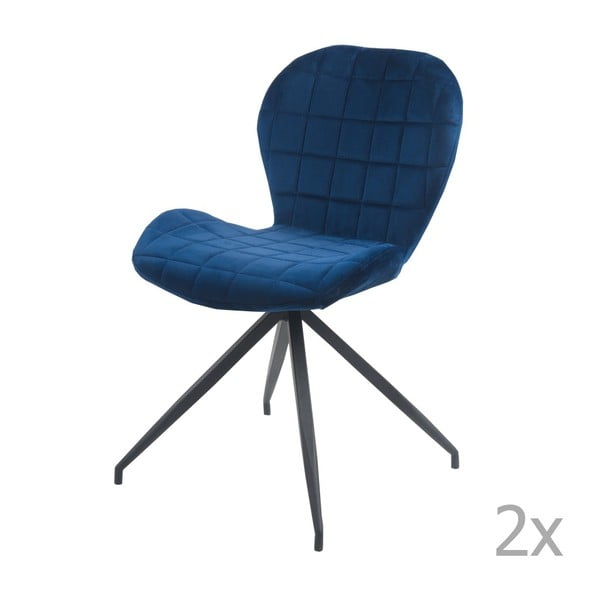 Set 2 scaune Blues, albastru