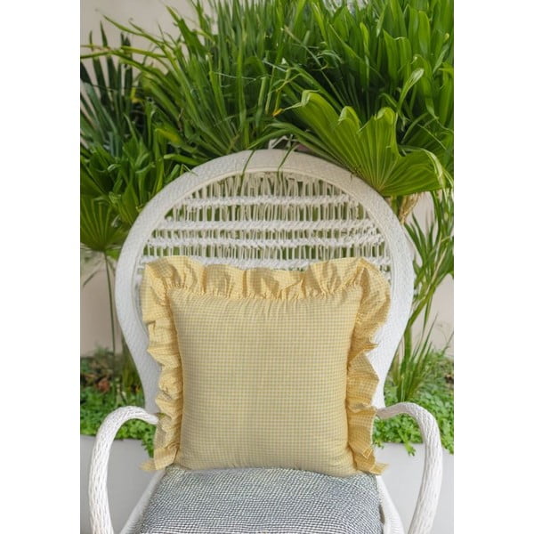 Față de pernă din bumbac 45x45 cm Ruffled – Mila Home-image-1