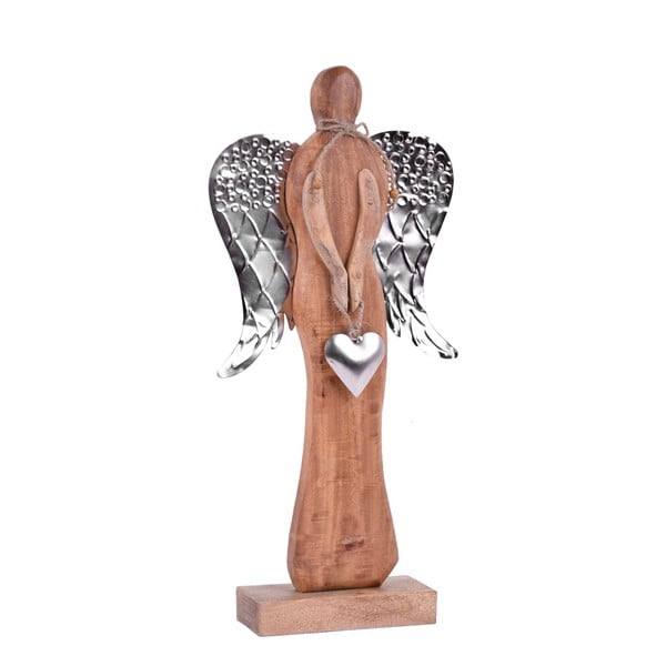 Decorațiune din lemn Ego Dekor Angel, înălțime 40 cm