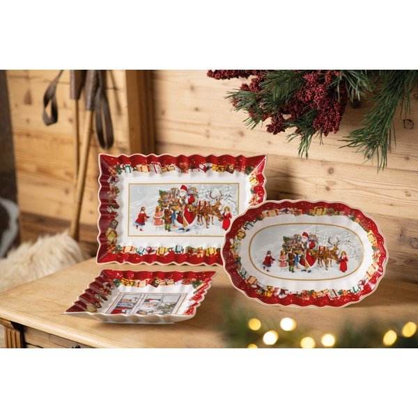 Farfurie de porțelan cu motiv de Crăciun Villeroy & Boch, 30 x 19,8 cm-image-3