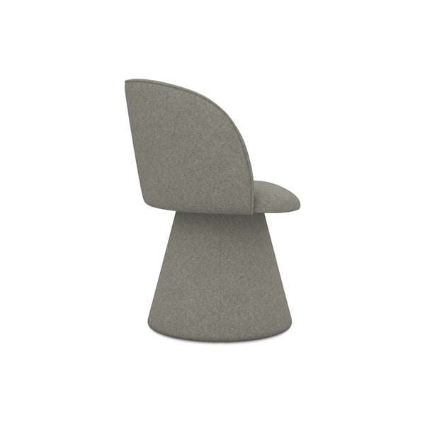 Scaun de sufragerie gri tapițat Maia – Makamii-image-2