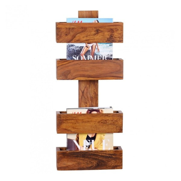 Suport din lemn masiv de palisandru pentru reviste Skyport Candela