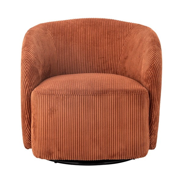 Fotoliu portocaliu wing cu tapițerie din catifea reiată Pradi – Bloomingville-image-2