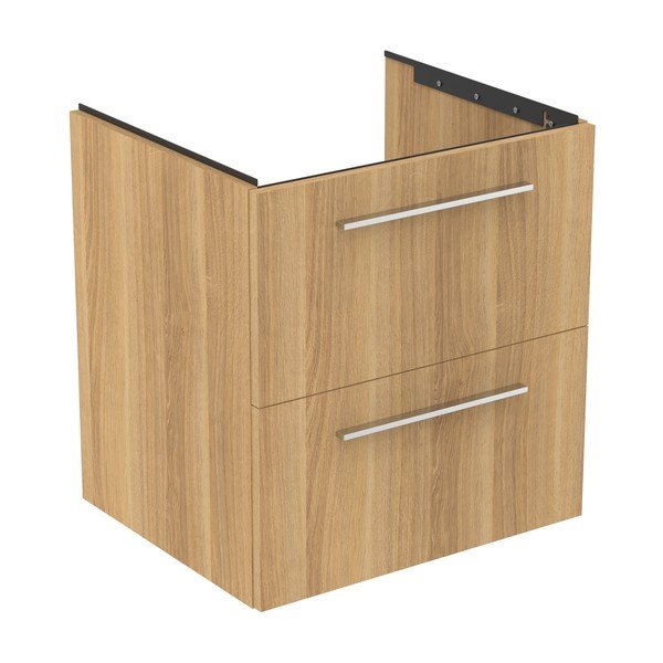 Dulap sub chiuvetă în culoare naturală suspendat cu aspect de lemn de stejar 60x63 cm i.Life B – Ideal Standard-image-3